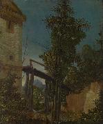 Albrecht Altdorfer Landscape with a Footbridge oil